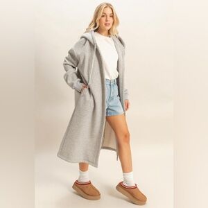 Fleece French Terry Hood Coat